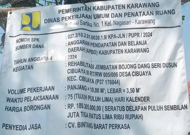 IMG-20241012-WA0002 Pembangunan Jembatan Desa Cibuaya Di Apresiasi Warga Masyarakat Banyak, Hingga Di Posting Di Media Sosial Facebook