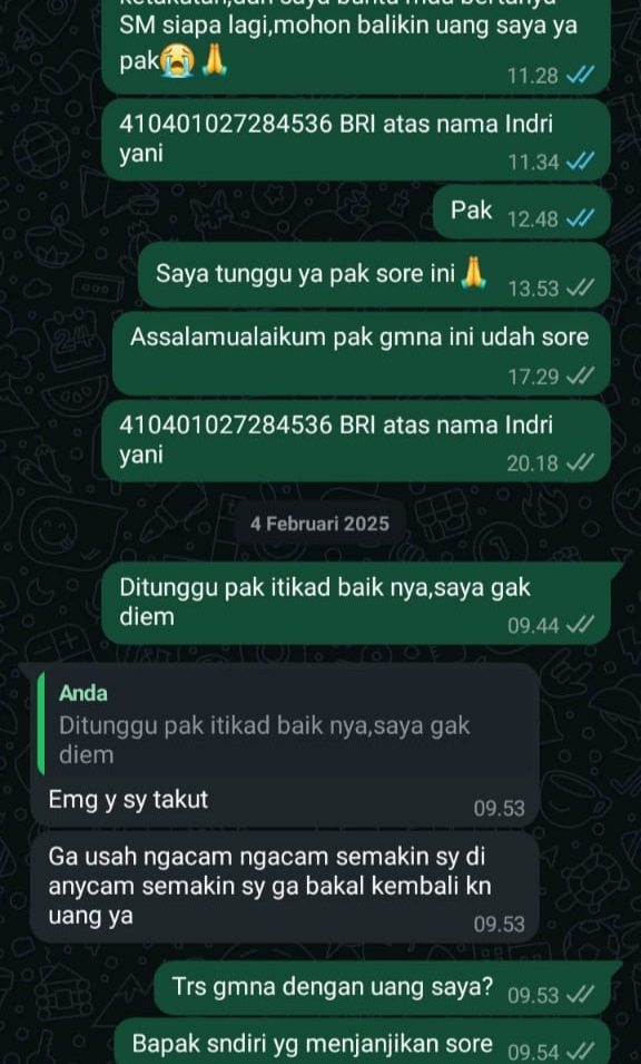 IMG_20250312_185516 Jutaan Rupiah Uang Sudah Masuk, Warga Desa Rengasdengklok Selatan, Tidak Kunjung Bekerja