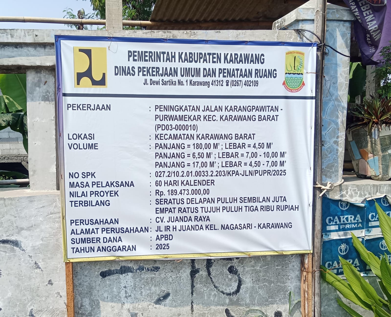 IMG-20250711-WA01502 Hotmix' Anggar Sebesar Rp189 Juta di Karangpawitan–Purwamekar Diduga Di Kerjakan Asal Jadi Dan Kurang Pengawasan